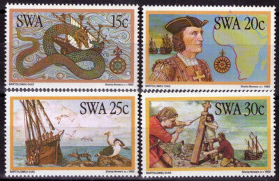 ZAYIX South West Africa SWA 491-494 MNH Explorers Ships Maps 092022S135M