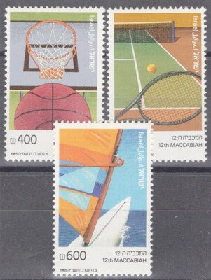 ISRAEL 910-912 MNH Maccabiah Games Sports Tennis Basketball ZAYIX 072122S79M