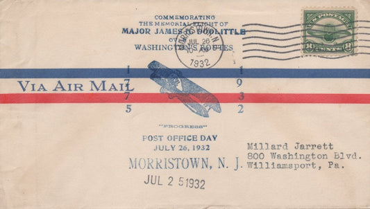 United States C4 Used 1932 Doolittle Speed Race Air Mail Drop ZAYIX