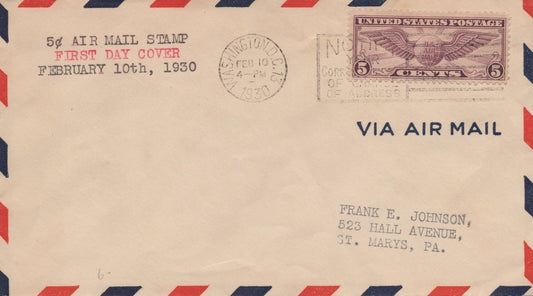 United States C12 FDC cachet Frank Johnson ZAYIX 092323USF27
