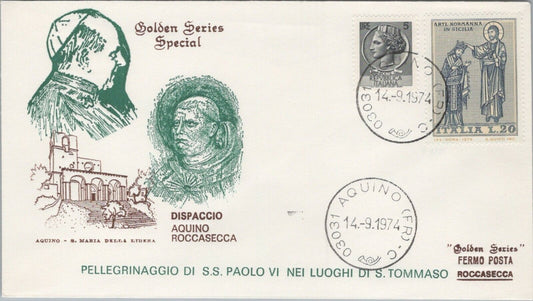 ZAYIX Vatican City Pope Paul VI Pilgrimage St. Thomas Mass Aquino 040922SM124