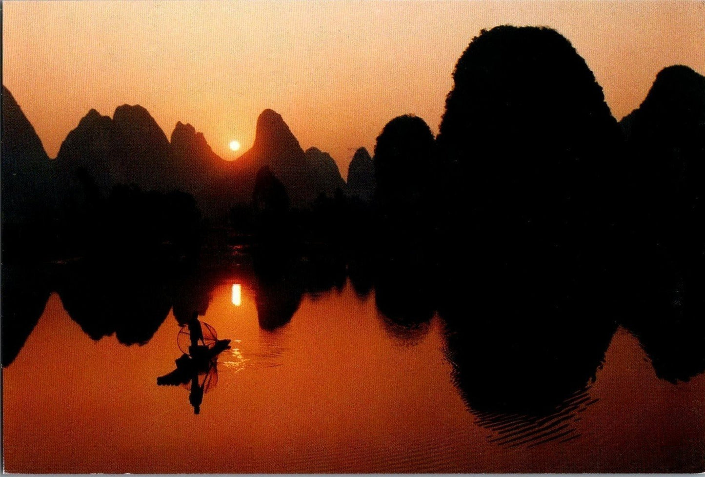 China PRC Gvangjsih Yangszouz Haetromn PPC / Postal Card Mountain Lake ZAYIX 042522SM75