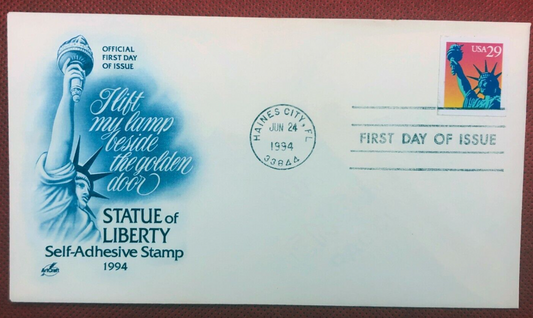 1994 Art Craft FDC US 2599 Statue of Liberty New York ZAYIX 010522SM100M