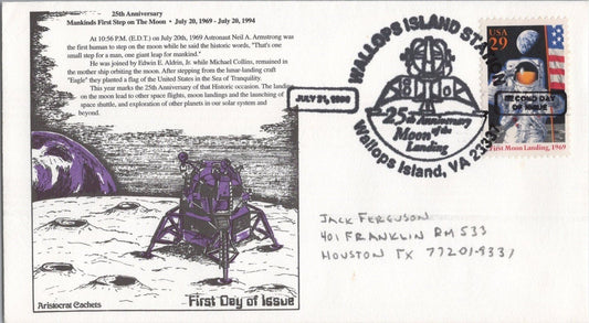US 2841 Wallops Island Sta. VA July 21 1994 Postmark ZAYIX 120622SM144