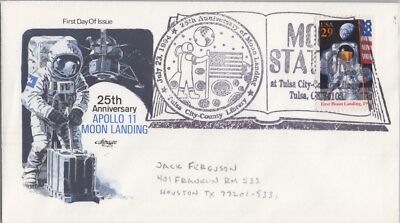 US 2841 Tulsa City-County Library Moon Station July 23 cancel ZAYIX 120622SM139