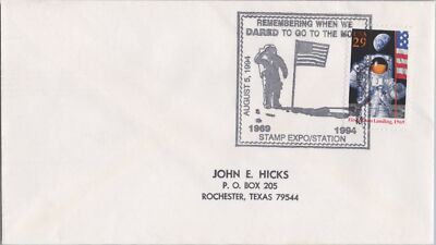 Anaheim Stamp Expo Station 1994 Apollo 11 Moon Landing ZAYIX 120622SM165