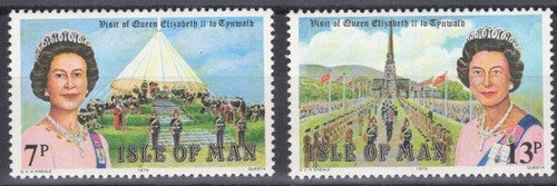 Isle of Man 154-155 MNH Royalty Military Tynwald Hill ZAYIX 041322SM21M