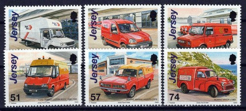 Jersey 1236-1241 MNH Jersey Post Vehicles Transportation ZAYIX 0524S0137M