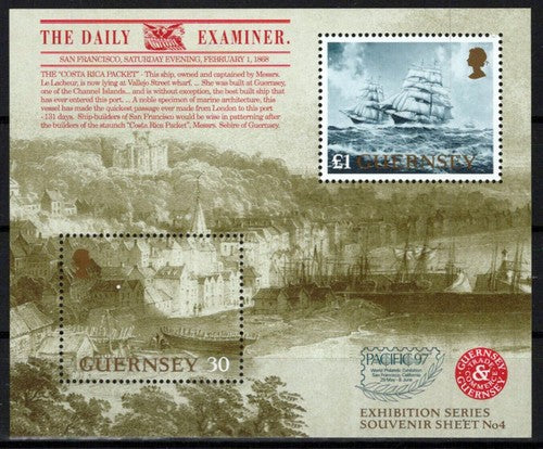 Guernsey 596 MNH Sailing Ships Transportation ZAYIX 0424M0123