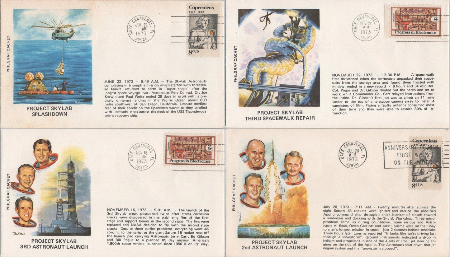 Project Skylab Events 4 Phil Graf Cachet Space Covers ZAYIX 120622SM166