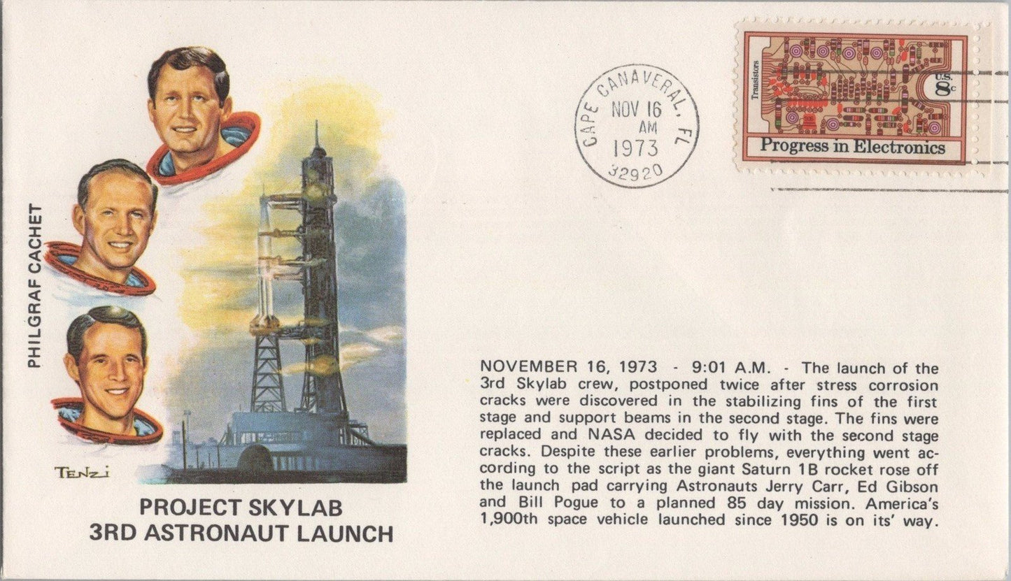 Project Skylab Events 4 Phil Graf Cachet Space Covers ZAYIX 120622SM166