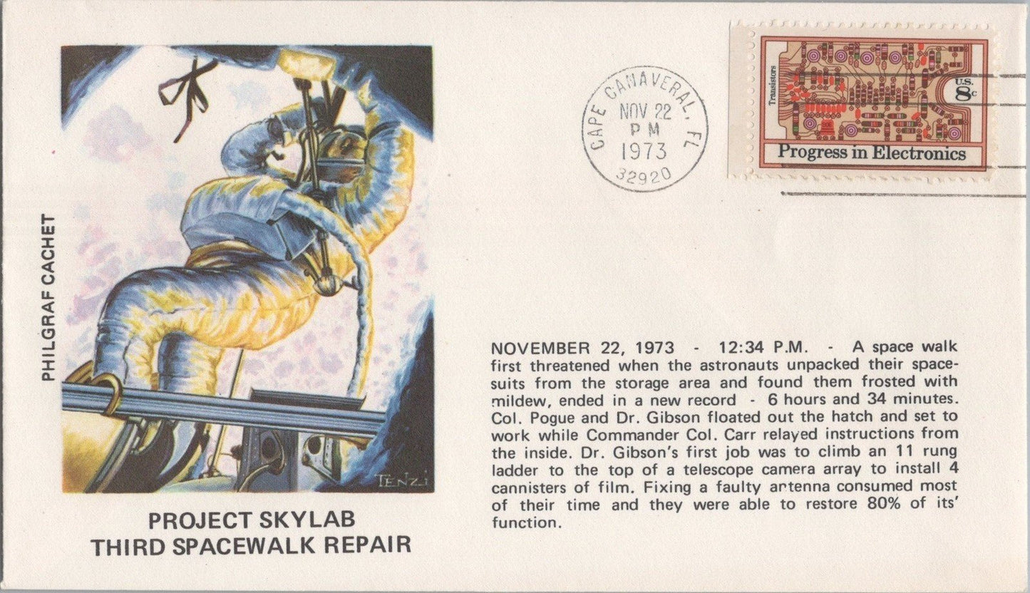Project Skylab Events 4 Phil Graf Cachet Space Covers ZAYIX 120622SM166
