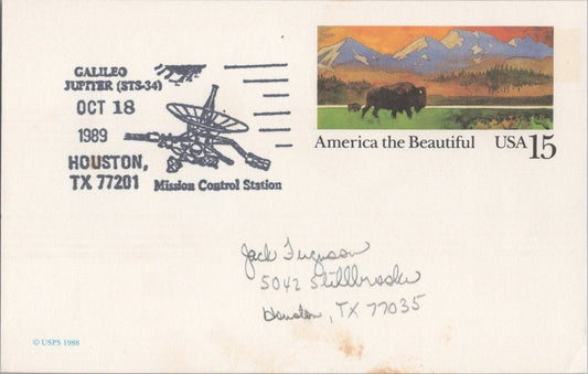Galileo Jupiter STS-34 Houston Mission Control Station 1989 ZAYIX 120622SM172