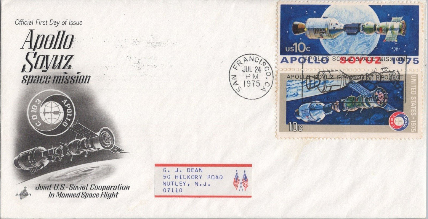 US 1570a Apollo-Soyuz Landing Event Cover San Francisco ZAYIX 120622SM169M