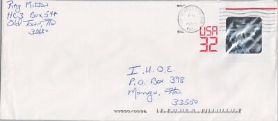 US U639 UPSS# 3800 Used 32c Carmine Space Station Hologram ZAYIX 121022SL06M