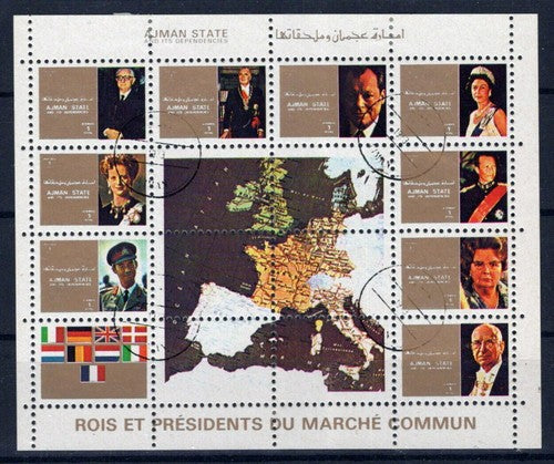 Ajman 2587 A-2604 A CTO Leaders European Community ZAYIX 0324L0074