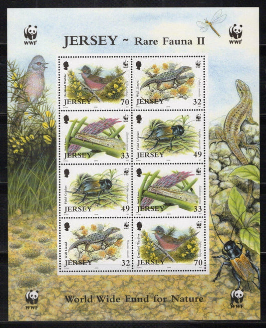 Jersey 1137a MNH Worldwide Fund Nature WWF Birds Insects ZAYIX 0324L0121M