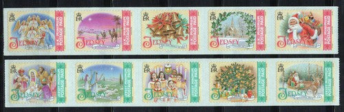 Jersey 1294g-1295g MNH Self-Adhesive Dated "2008" Angels Santa ZAYIX 0324L0109M