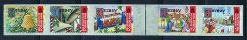 Jersey 1011 MNH Self-Adhesive Christmas Holy Family Nativity ZAYIX 0324L0119M