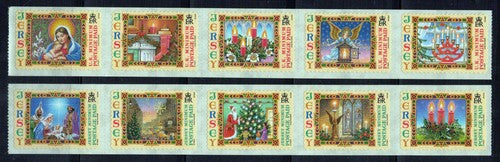 Jersey 1144-1145 MNH Self-Adhesive Christmas Madonna ZAYIX 0324L0112M