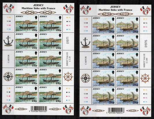 Jersey 975-980 MNH Ships Maritime ZAYIX 0324L0091M