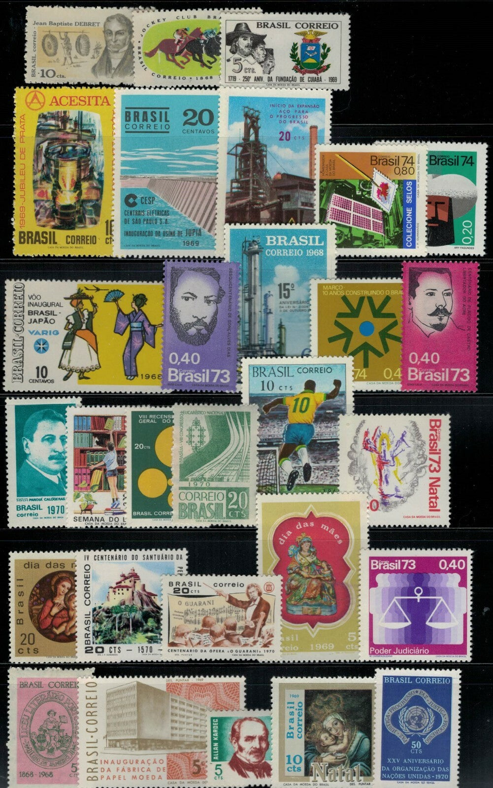 Brazil 56 Different MNH Stamps - Topicals - Commemoratives ZAYIX 021622SM13M