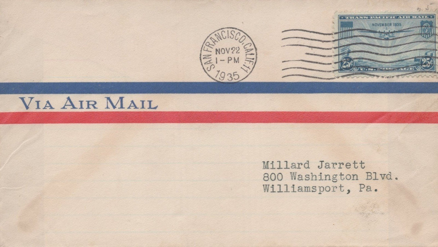 United States C20 FDC San Francisco cancel Via Air Mail ZAYIX 092323USF33