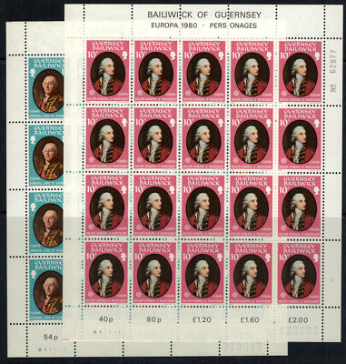 Great Britain Guernsey 207-208 MNH Europa CEPT sheets ZAYIX 072422SL15