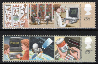 Great Britain 1000-1001 MNH Information Technology Satellites ZAYIX 021423S08M