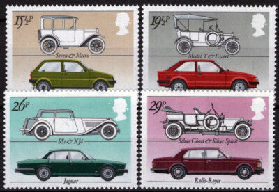 Great Britain 1002-1005 MNH Cars Transportation Automobiles ZAYIX 021423S05