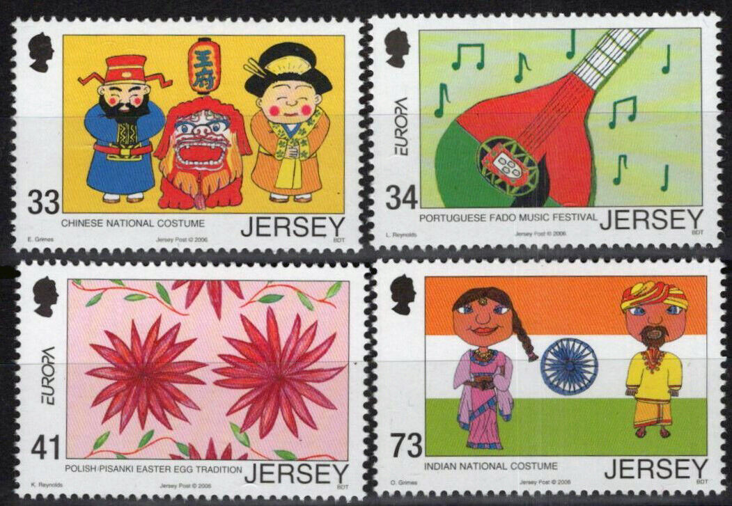 ZAYIX Jersey 1203-1206 MNH Multiculturalism Traditions Costumes 092023S41M