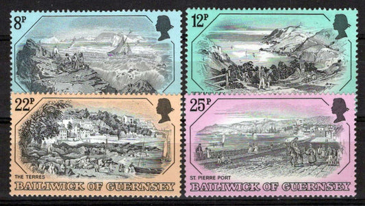 Guernsey 236-239 MNH Sailing Ships Architecture Zayix Stamps ZAYIX 0225S0400M