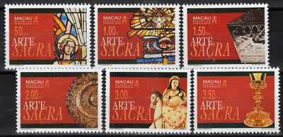 Macao 751-756 MNH Religious Art Stained Glass Chalice ZAYIX 092022S173M