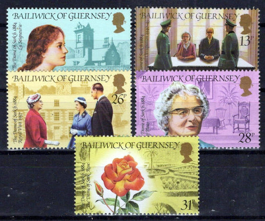 Guernsey 274-278 MNH Flowers Queen Mother Zayix Stamps ZAYIX 0225S0401M