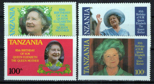 Tanzania 267-270 MNH The Queen Mother Zayix Stamps 0225S0419M