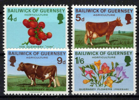 Guernsey 33-36 MNH Agriculture Farm Animals Zayix Stamps ZAYIX 0225S0420