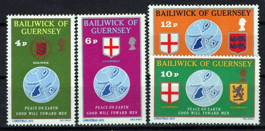 Guernsey 127-130 MNH Maps Coat of Arms Zayix Stamps ZAYIX 0225S0426M