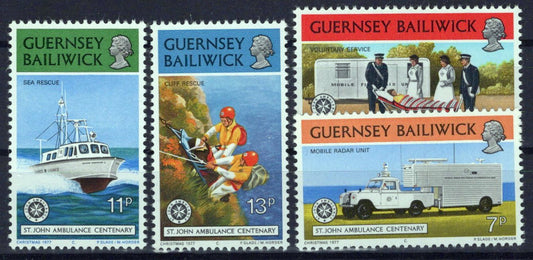 Guernsey 153-156 MNH St. John Ambulance Sea Rescue Zayix Stamps ZAYIX 0225S0430M