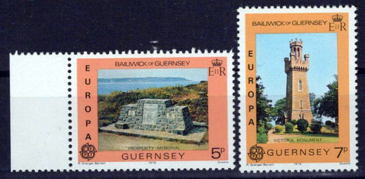 Guernsey 161-162 MNH Europa Cept Architecture Zayix Stamps ZAYIX 0225S0431M