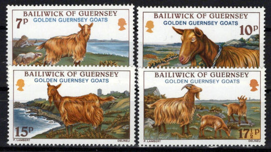 Guernsey 209-212 MNH Golden Guernsey Goats Farm Animals Zayix Stamps ZAYIX 0225S0434M