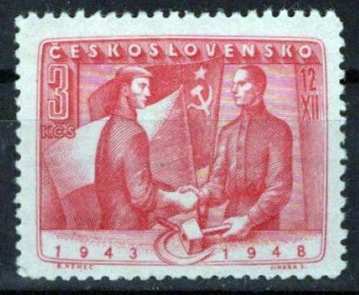 Czechoslovakia 369 MNH Soviet Flags Zayix Stamps 0325S0208