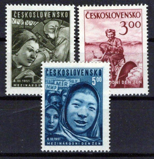 Czechoslovakia 445-447 MNH Women Machinists Industry Zayix Stamps 0325S0247