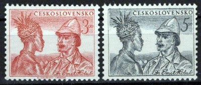Czechoslovakia 499-500 MNH Emil Holub & African Explorer Zayix Stamps 0325S0263