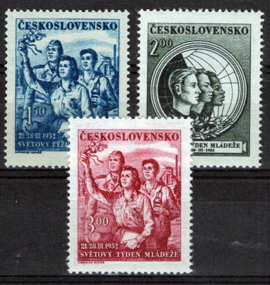 Czechoslovakia 504-506 MNH International Youth Day Zayix Stamps 0325S0265