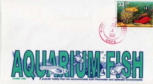 US 3317 FDC Aquarium Fish, marine life GAMM Cachet01240294 ZAYIX 0124M0294