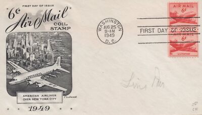 US C41-10 Fleetwood cachet FDC American Airline over NYC ZAYIX USFM102023077