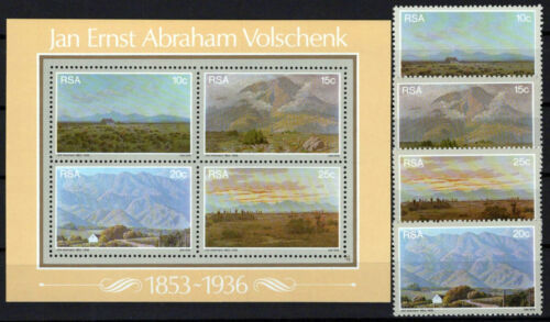 South Africa 505-508a MNH Paintings Landscapes Volschenk ZAYIX 0124M0327