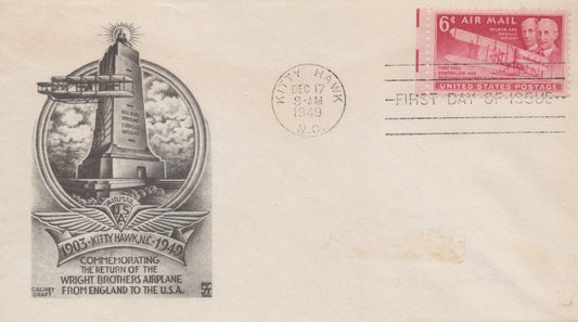 US C45 Cachet Craft LW Staehle FDC UA rare cachet Wright Bro ZAYIX USFM102023142