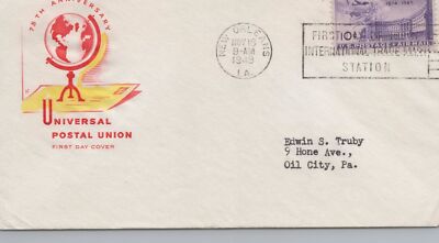 US C42-11 House of Farnam yellow & red FDC 10c UPU anniv. ZAYIX USFM102023109