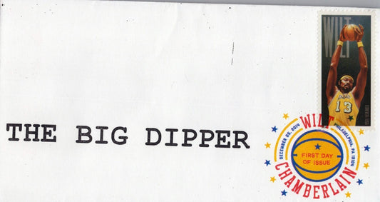 US 4951 Wilt Chamberlain color digital cancel SMB Cachet FDC ZAYIX 092523SM04